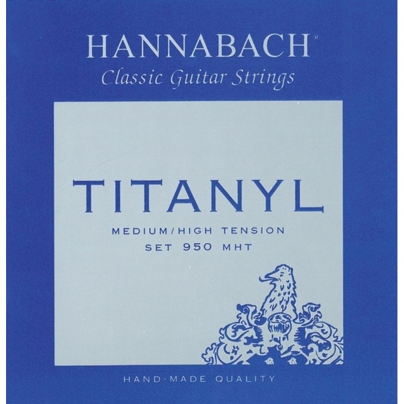 Hannabach 7165194 Struny do gitary klasycznej Serie 950 Medium/High Tension Titanyl